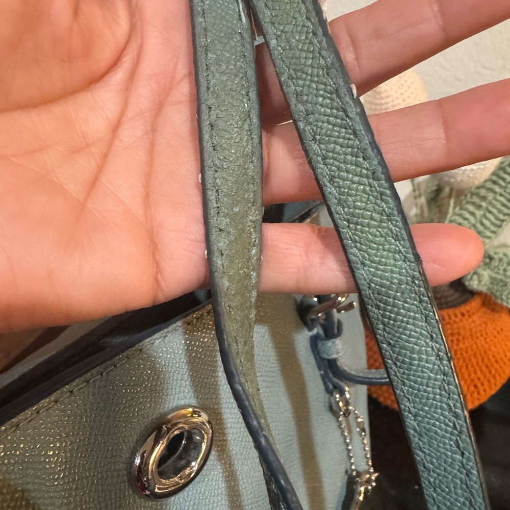 Coach Light Blue Tote Bag - Picture 7 of 14